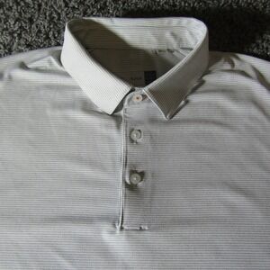 Kjus Polo Shirt Mens 56 2XL Soren Striped Golf Performance Office Casual